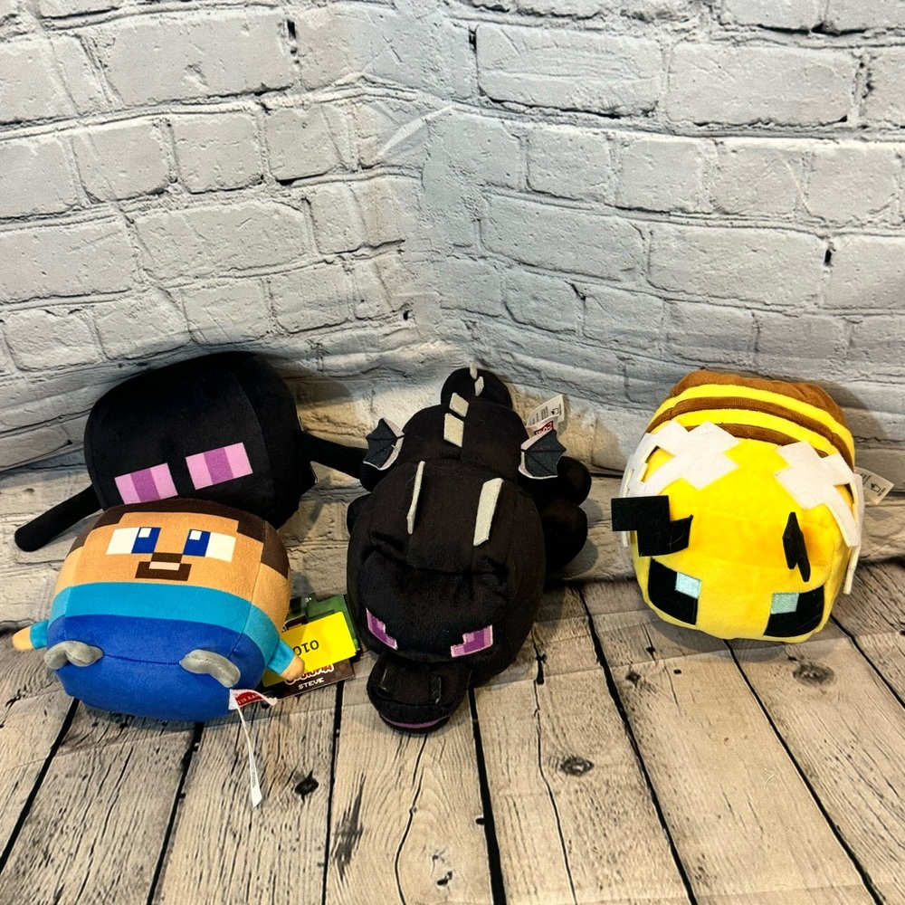 Minecraft Set of 4 Plush